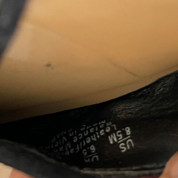 Franco Sarto Lace Up Flats Black - Picture 8 of 8